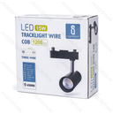 LED 3-draads railverlichting zwart 15W