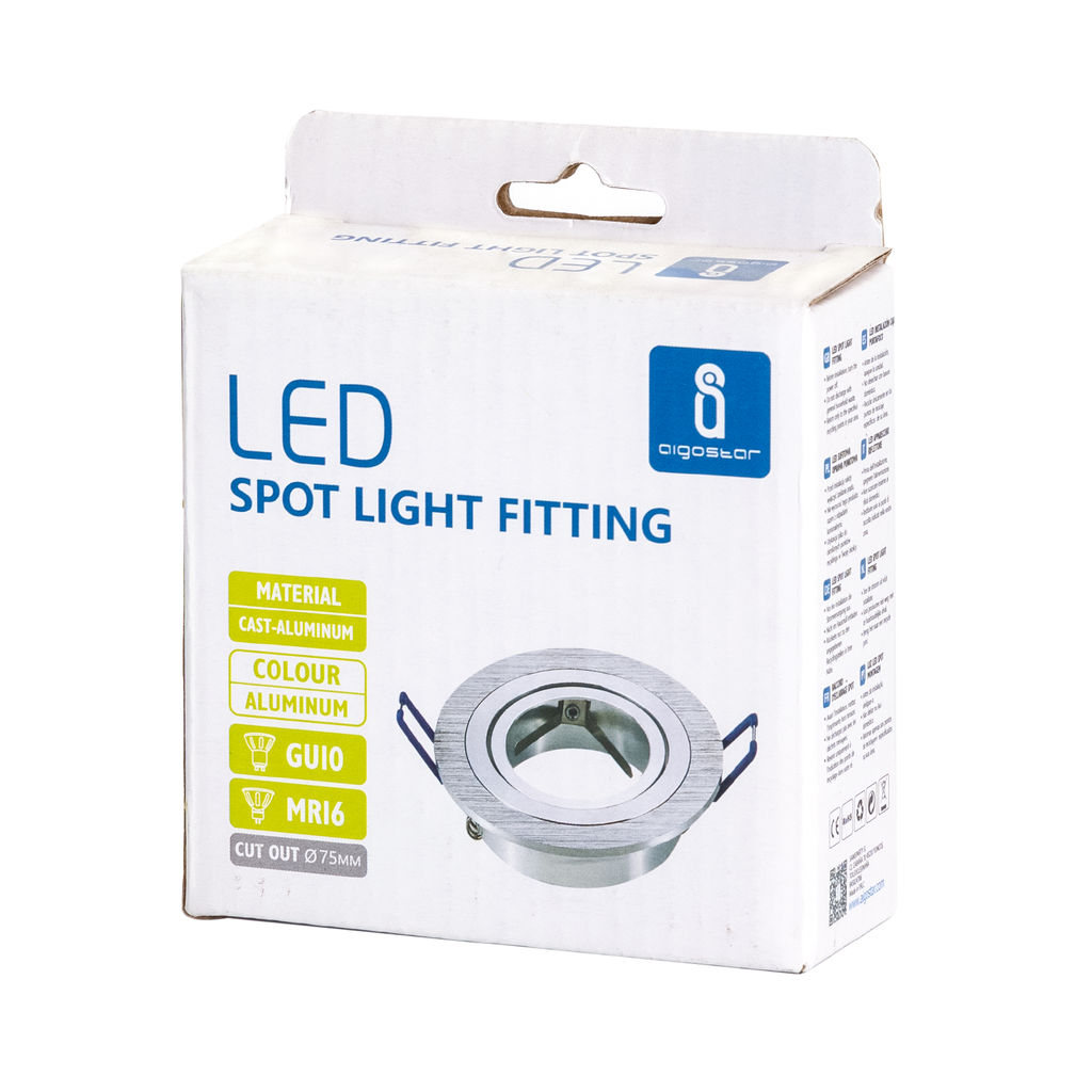 Aigostar Spot Fitting TS53 Satin Nickel Φ65mm (2 stuks)