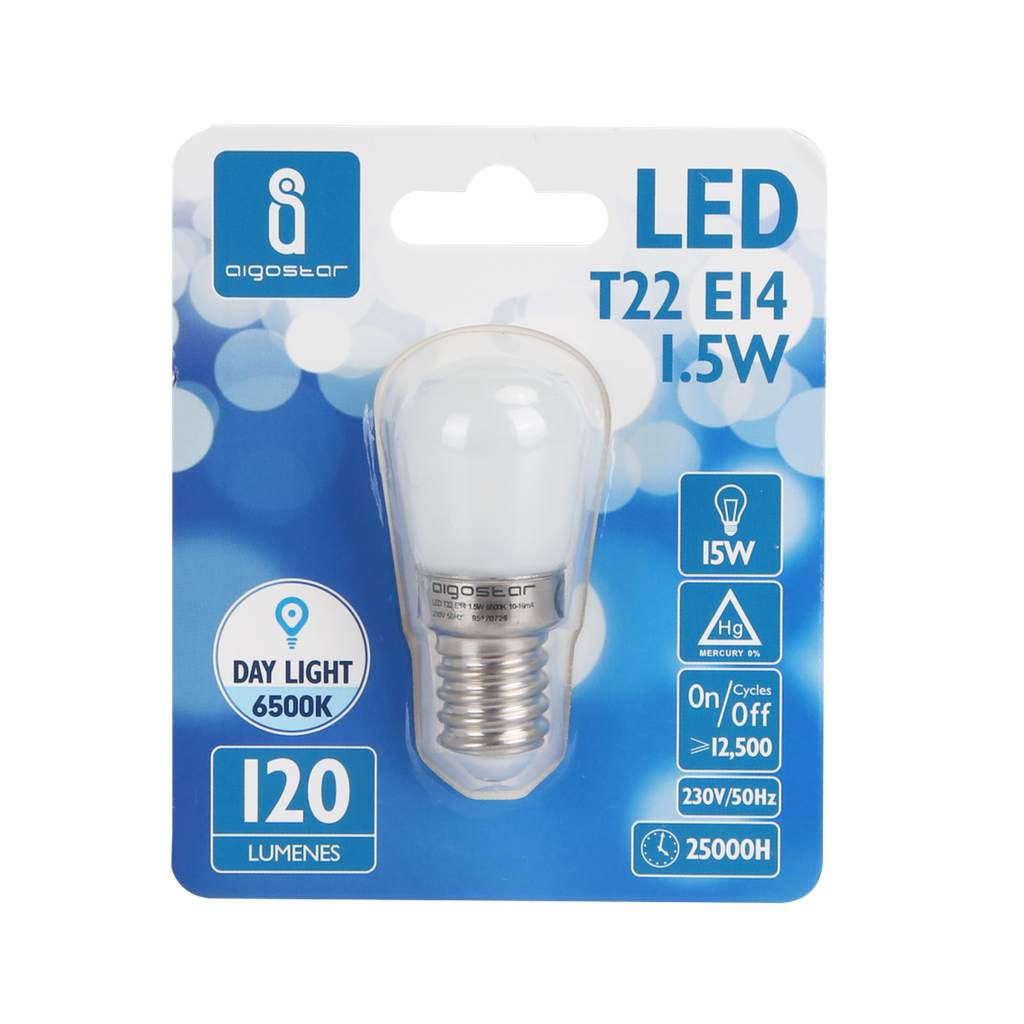 Aigostar LED T22 E14 1.5W 120lm 3000 - 6500K
