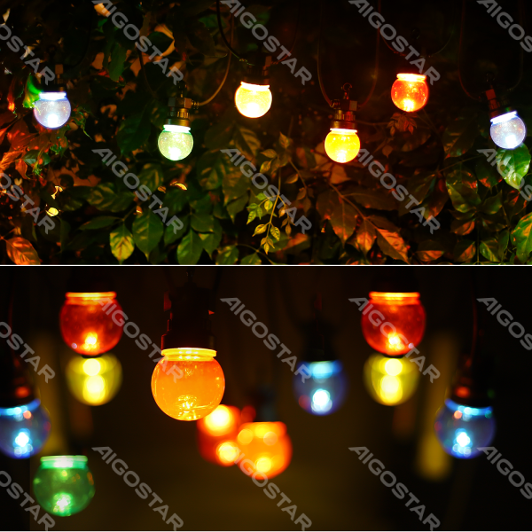 Aigostar Led buitenslinger in-outdoor gekleurde bolvorm klein (10stuks)  6W 8M