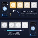 Aigostar Led Smart Plafondlamp RGB-CCT 3000-6500K