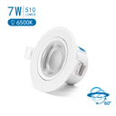 Aigostar LED Inbouw Ronde Downlight met verstelbare Hoek 7W 3000-4000-6500K