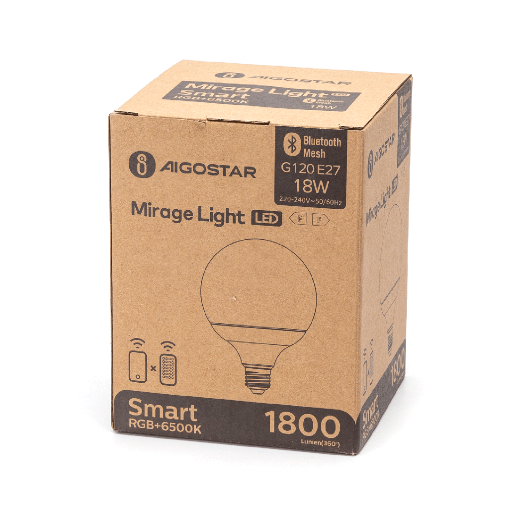 Aigostar Bluetooth mesh smart cloud-lamp G120 E27 18W RGBW online