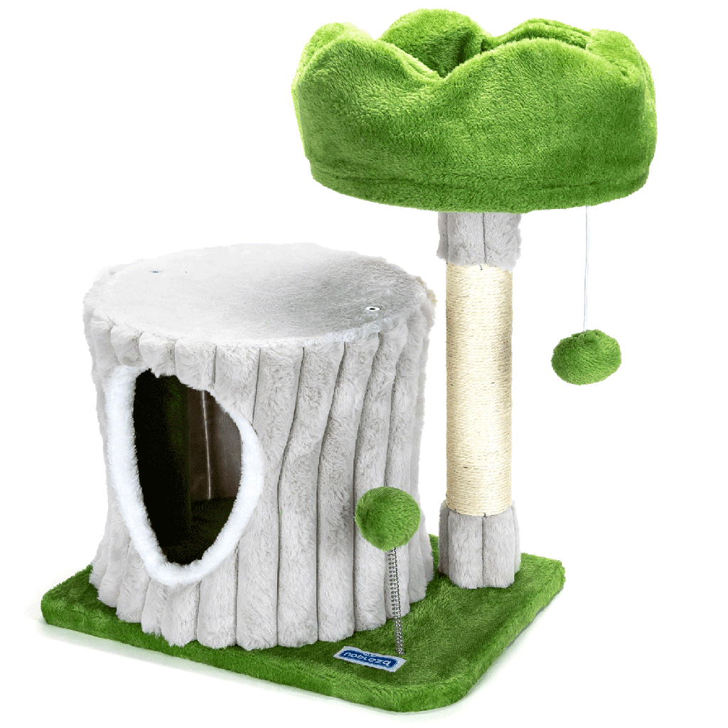 Aigostar Cat tree Tree stump L50*W38*H54cm Green