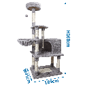 Aigostar Cat tree Multi-function tree bed L89*W45*H168cm Grey