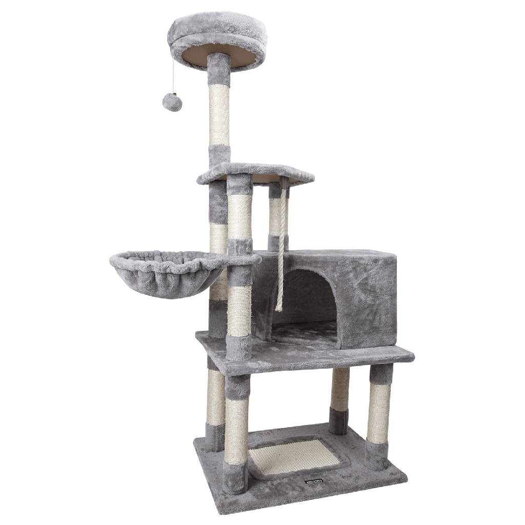 Aigostar Cat tree Multi-function tree bed L89*W45*H168cm Grey