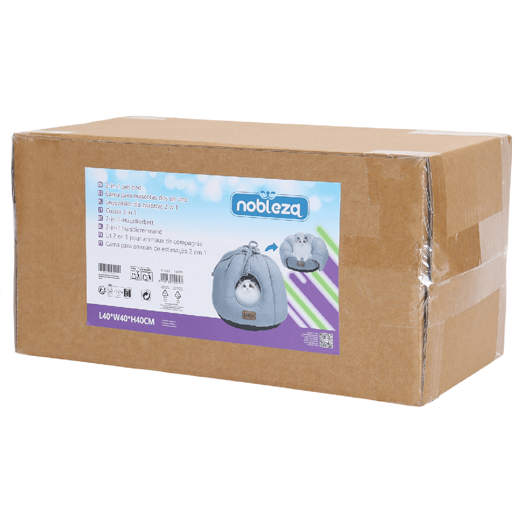 Aigostar Cat house Multifunctional and foldable L40*W40*H40cm Grey