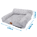 Aigostar Cat sofa Detachable Fur imitation L60*W45*H30cm Grey