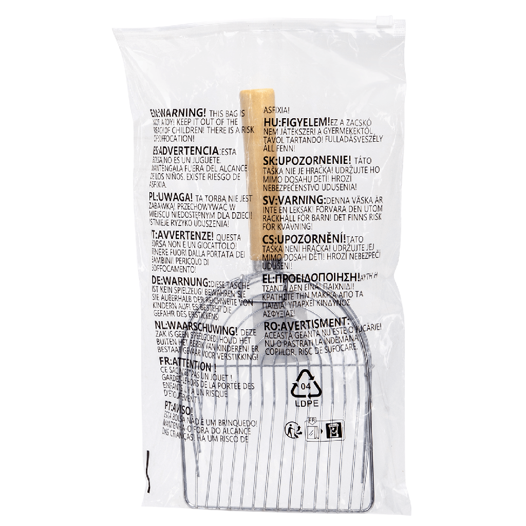 Aigostar Cat litter scoop Round M L29*W13.7*H6.5cm Silver