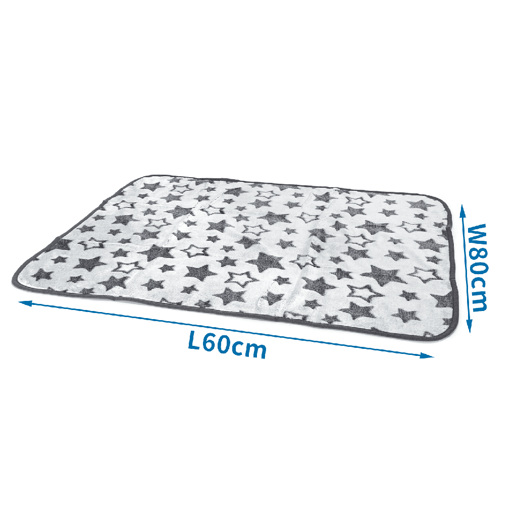 Aigostar Flanellen hondendeken met sterrenpatroon 60x80cm