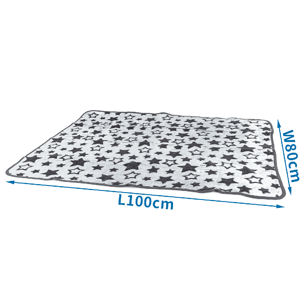 Aigostar Flanellen hondendeken met sterrenpatroon 80x100cm