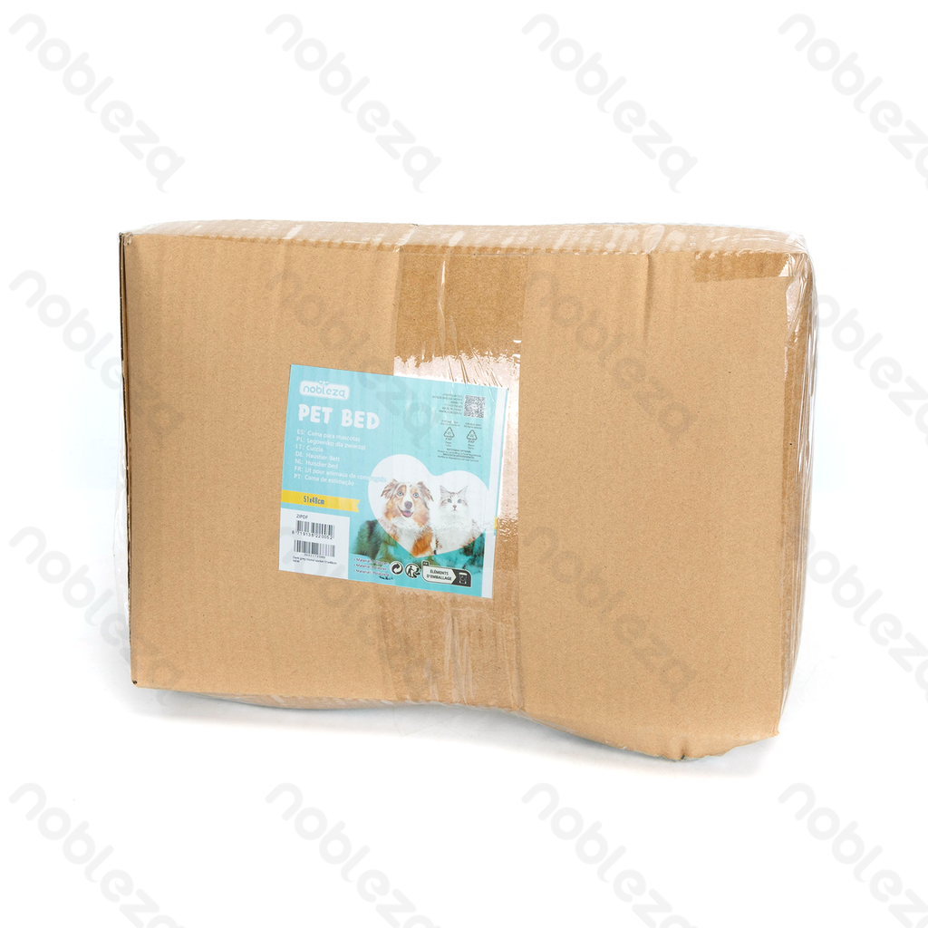 Aigostar Donkergrijze ronde huisdierenmand 51x48x15cm