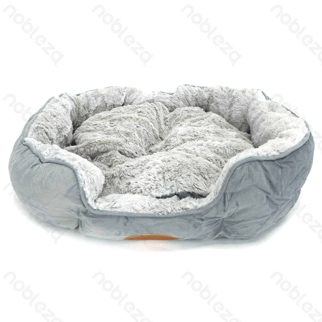 Aigostar Donkergrijze ronde huisdierenmand 51x48x15cm