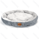Aigostar Kleurblok PV fluwelen rond huisdierbed D80*H18CM