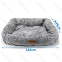 Aigostar Gesplitst PV fluwelen vierkant nest L80*B70*H22CM