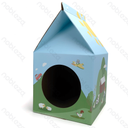 Aigostar Kartonnen kattenhuis met krabber