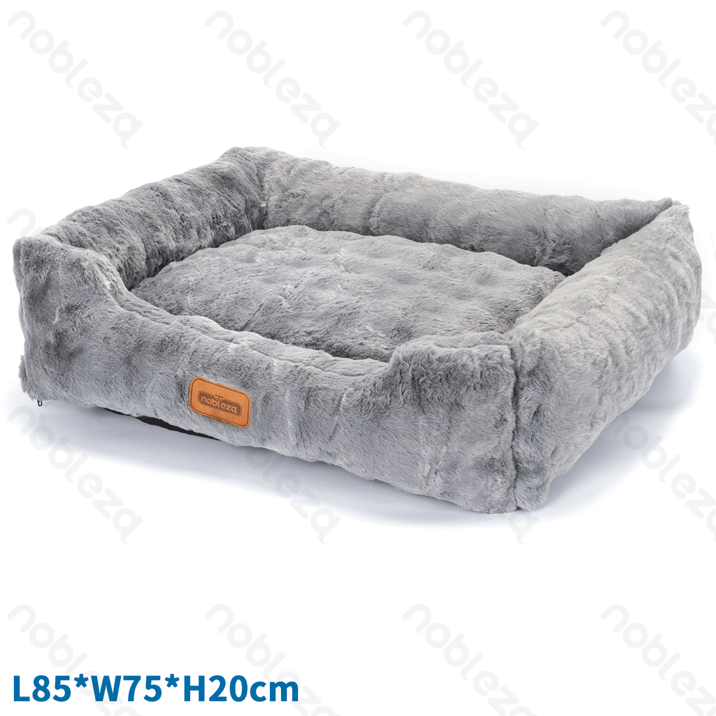 Aigostar Pet bed Single Bubble plush L85*W75*H20cm Grey