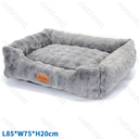 Aigostar Pet bed Single Bubble plush L85*W75*H20cm Grey