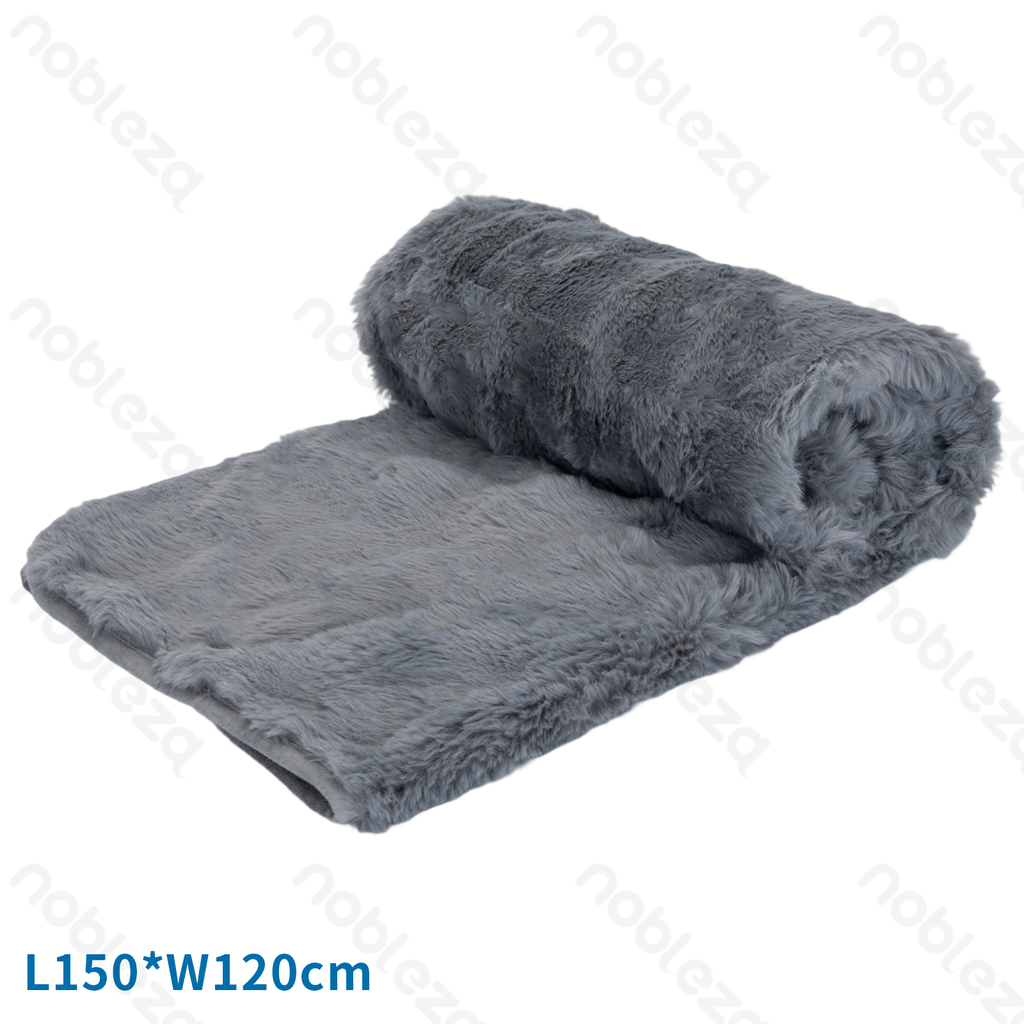 Aigostar Pet blanket Waterproof Bubble plush L150*W120cm Grey