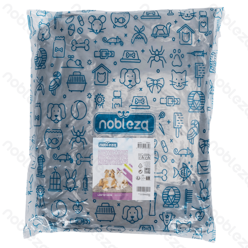 Aigostar Pet blanket Waterproof Bubble plush L200*W150cm Grey