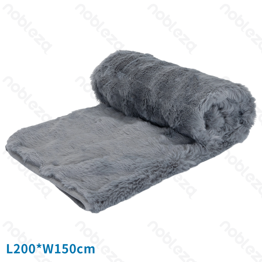 Aigostar Pet blanket Waterproof Bubble plush L200*W150cm Grey