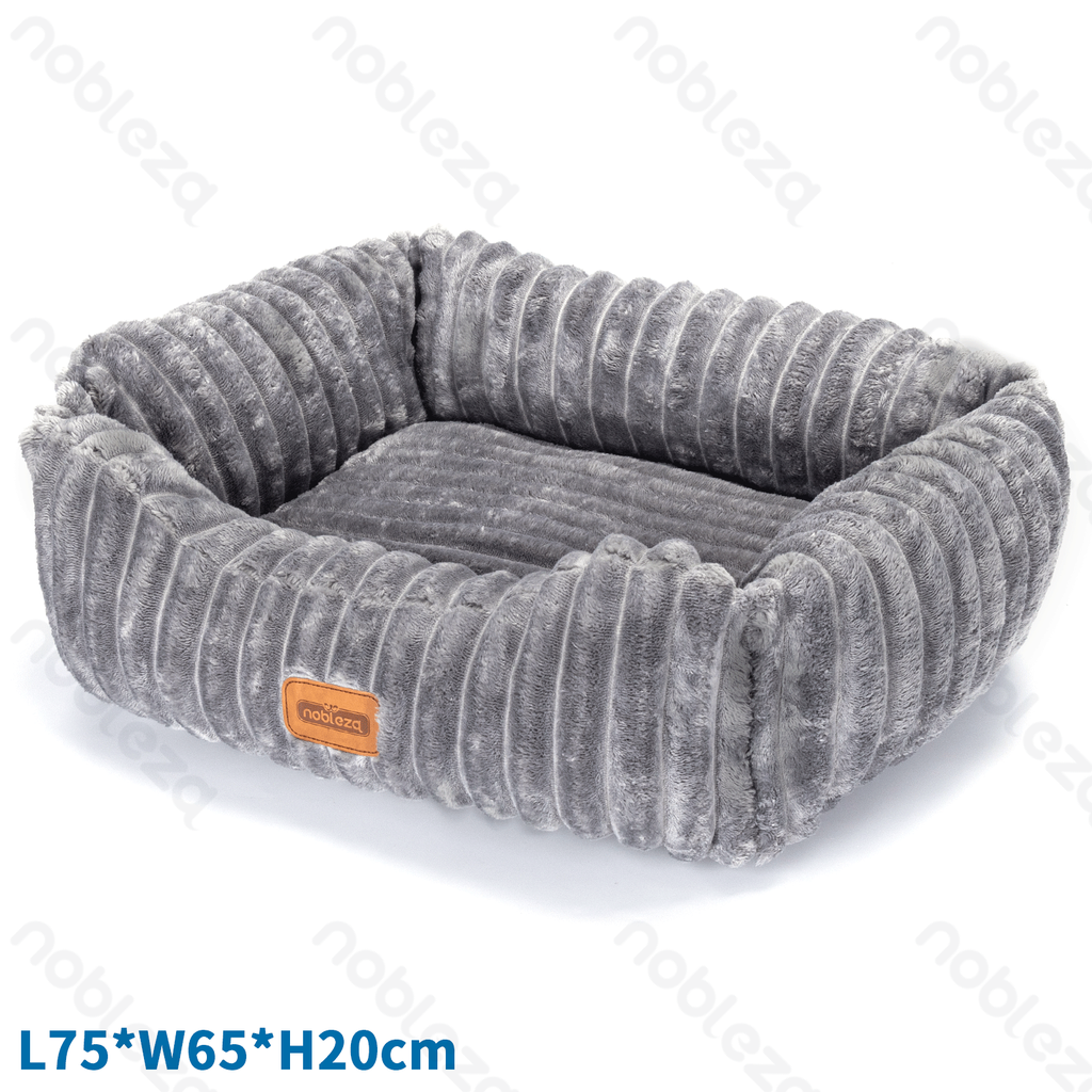 Aigostar Pet bed Single Jacquard flannel L75*W65*H20cm Grey
