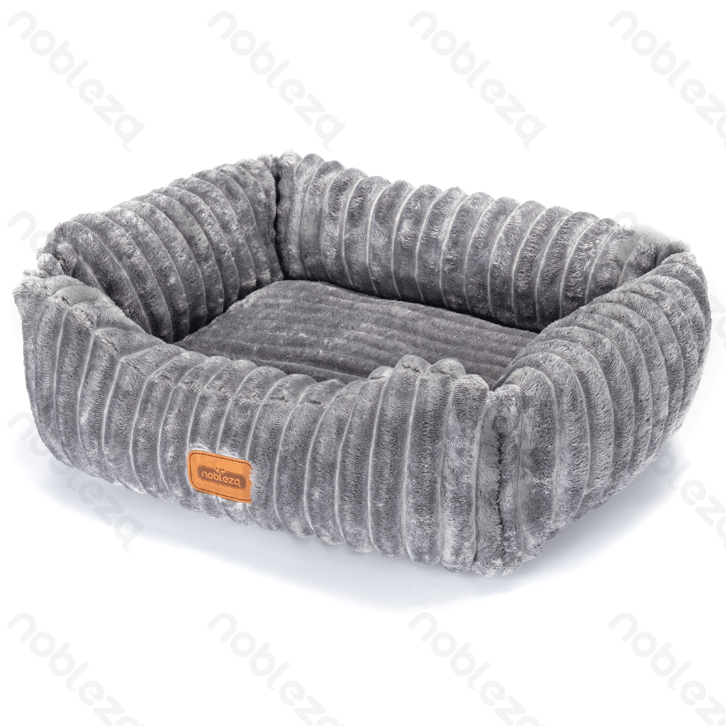 Aigostar Pet bed Single Jacquard flannel L85*W75*H20cm Grey