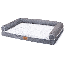 Aigostar Pet sofa PV plush&Egg cotton L127*W91*H20cm Grey