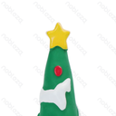 Aigostar Squeaky rubber toy Christmas tree L21*W5*H5CM Green&White