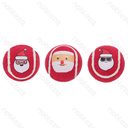 Aigostar Toy tennis ball Christmas set of 3 D6.4CM Red&White