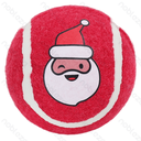 Aigostar Toy tennis ball Christmas set of 3 D6.4CM Red&White