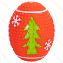 Aigostar Squeaky rubber toy Rugby ball L11*W8.5CM Red