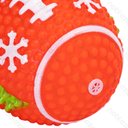 Aigostar Squeaky rubber toy Rugby ball L11*W8.5CM Red