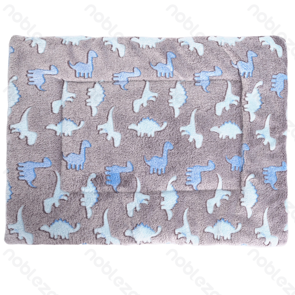Aigostar Dinosaur jacquard flannel mat L100*W75cm Grey