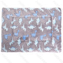 Aigostar Dinosaur jacquard flannel mat L100*W75cm Grey