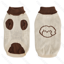 Aigostar Animal pattern high-neck sweater L-35cm Green&Blue Pink&Brown Apricot&Brown