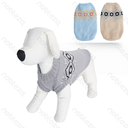 Aigostar Geometric jacquard flat collar sweater XL-40cm Grey Blue Beige