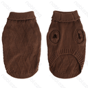 Aigostar 3D woven texture high-neck sweater XL-40cm Red Brown Blue