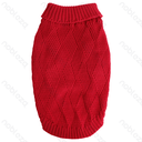 Aigostar 3D woven texture high-neck sweater XL-40cm Red Brown Blue