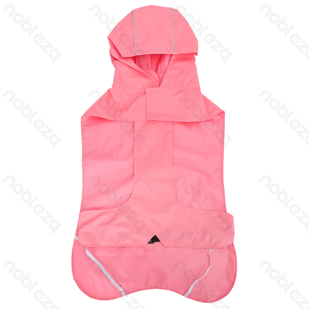 Aigostar Reflective webbing hooded raincoat 4XL-60cm Green Blue Pink