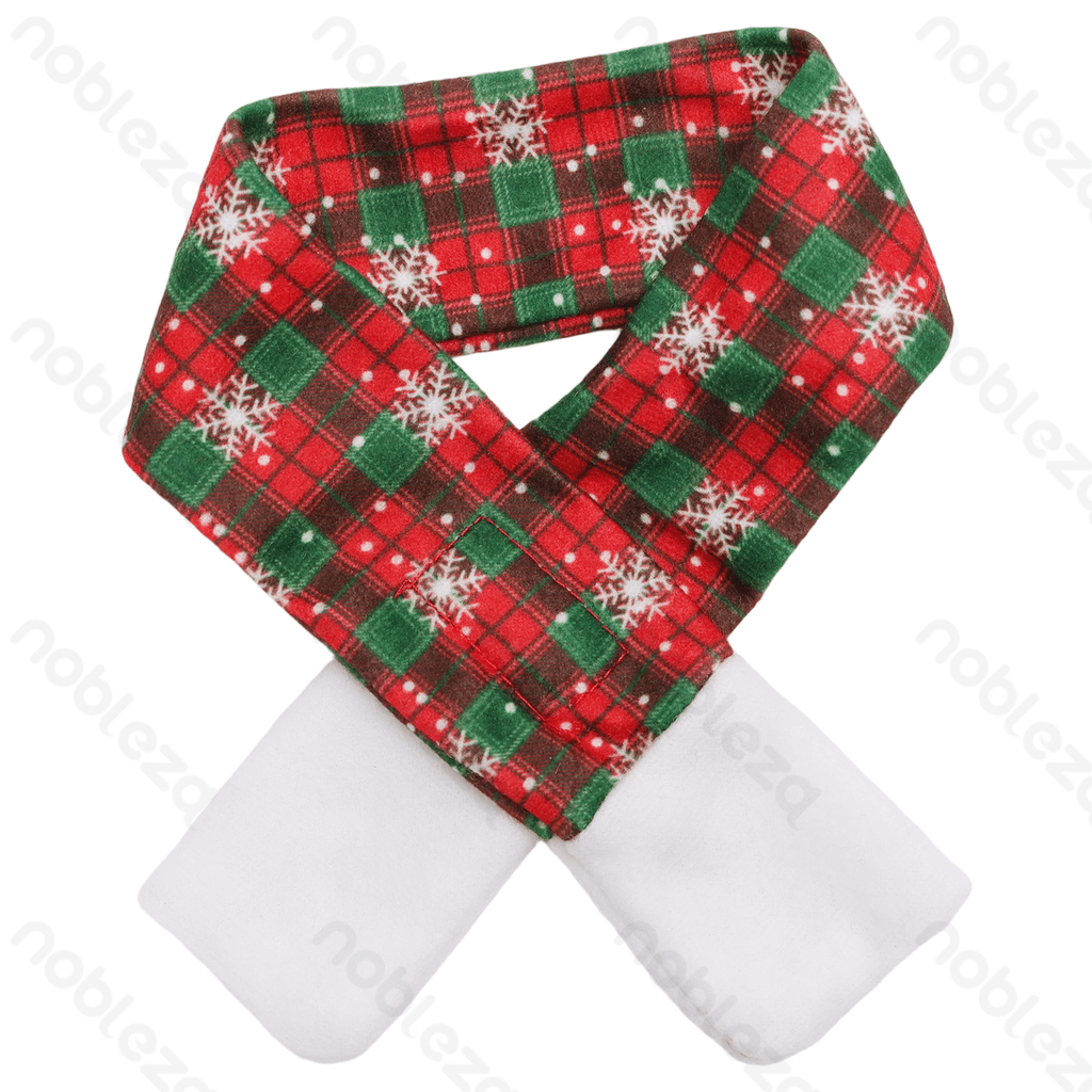 Aigostar Christmas scarf & hat set L18*W14CM&L50*W5CM Red&Green
