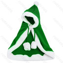 Aigostar Christmas cape M-30cm Red Green