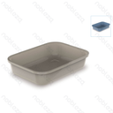 Aigostar Cat litter box L37*W27*H8.5cm Grey Blue