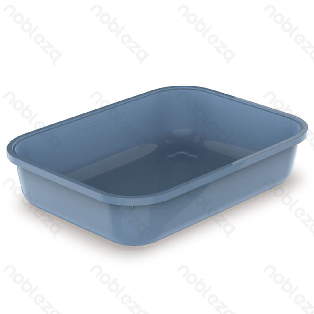 Aigostar Cat litter box L37*W27*H8.5cm Grey Blue