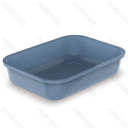 Aigostar Cat litter box L37*W27*H8.5cm Grey Blue