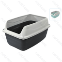 Aigostar Elevated cat litter box L56*W40*H30cm Grey Green