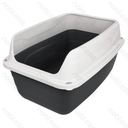 Aigostar Elevated cat litter box L56*W40*H30cm Grey Green
