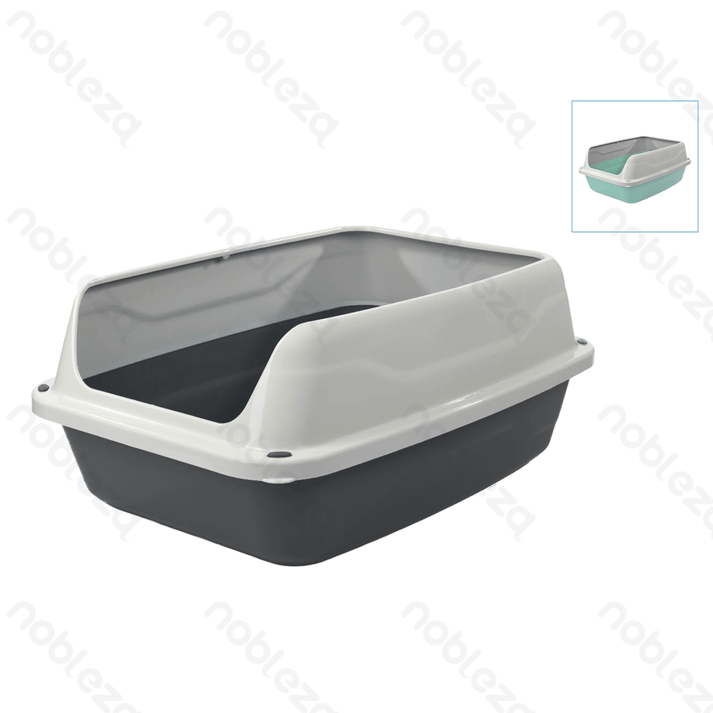 Aigostar Cat litter box L56*W40*H24cm Grey Green