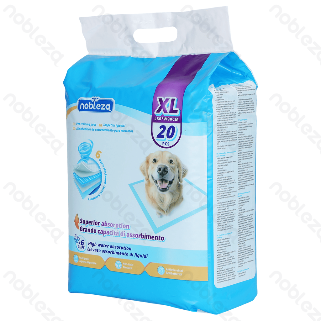 Aigostar Pet pad XL L80*W90cm White&Blue 20pcs