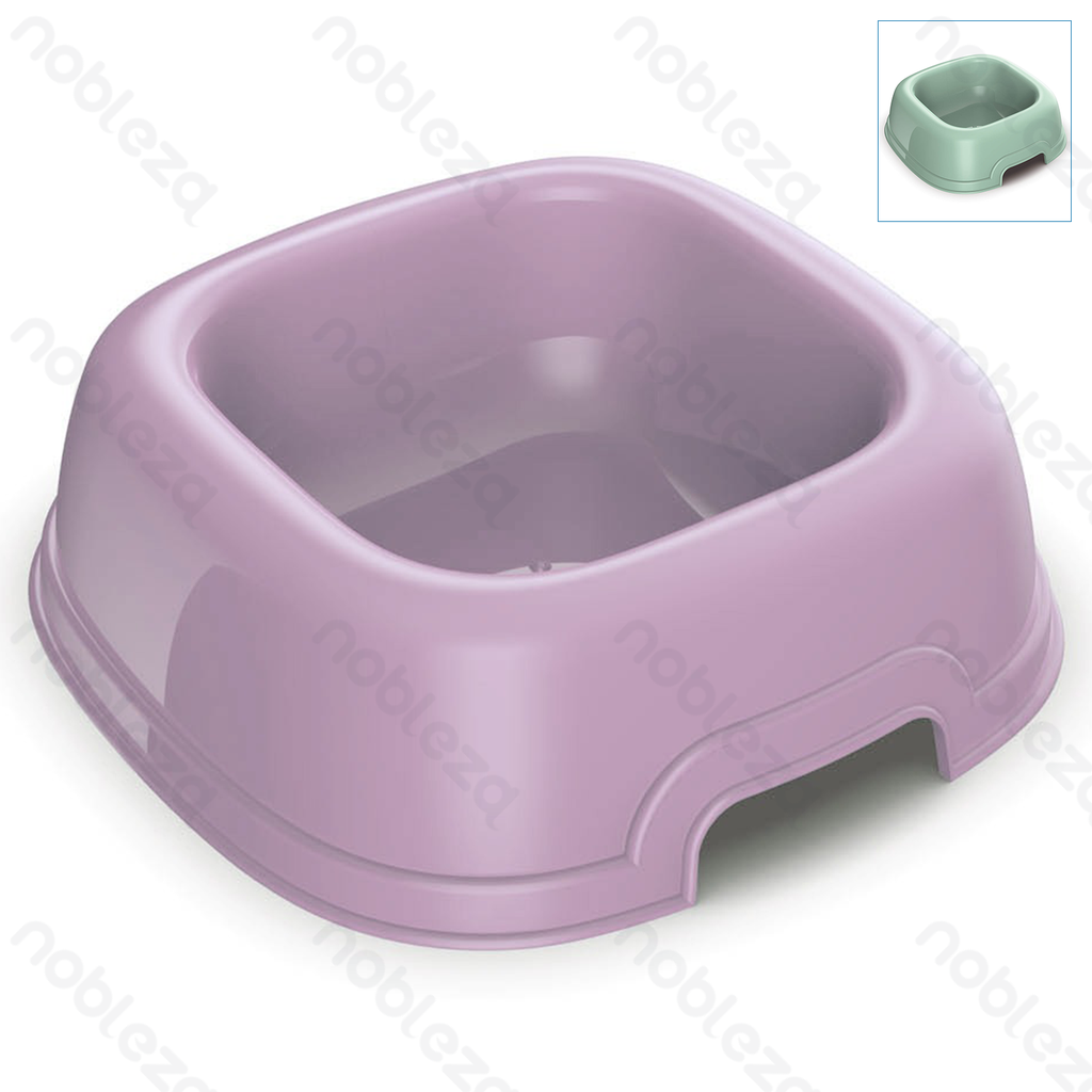 Aigostar Plastic bowls Square XL L34*W34*H12.5cm Green Pink